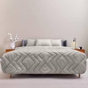 Подушка NORDIC COMFORT+ ТМ IDEIA 50Х70 см на молнии сірий перламутровий - Зображення 2
